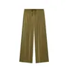Nuevo Producto 2026: Pantalones casuales versátiles de alta gama de cintura media con cordón ajustable, teñido anudado, fluidos y de pierna ancha 47724201