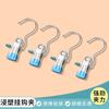 Clips de Plástico para Uso em Loja, Clips para Casaco e Chapéu, Ganchos Giratórios, Clips para Armazenamento de Cortina, Clips para Luvas, Clips para Meias, Clips para Roupa Revestidos de Plástico