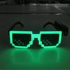 Fabricante Proporciona Gafas Luminosas de Mosaico LED para Fiestas de Cumpleaños, Gafas de Luz Fría con Destellos Transfronterizos para Bar Disco El