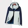 Chaqueta de Trabajo Impermeable a Prueba de Viento para Exteriores Personalizada Tres en Uno con Logo Impreso Bordado de Bloques de Color de Alta Calidad