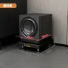 Bandeja para Altavoz Soporte de Audio Estantería Pies para Subwoofer Soporte Altavoces de Cine en Casa de Pie Tablero de Absorción de Choques de Doble Capa
