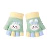 Guantes para Bebé Invierno Cálidos Engrosados de Medio Dedo para Niños y Niñas Guantes sin Dedos para Bebé Niños de 3 Años Lindos Niños Ra