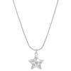 Ins Style Cute Diamond Star Snake Corrente Pingente Colar Estrela de Cinco Pontas Retro Simples Coreia do Sul All-match Doce Legal Menina