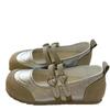 Populares Zapatos Retro Mary Jane de Cuero Suave para Mujer Primavera 2025 Nuevos Flats con Faldas Versátiles Zapatos de Salón de Punta Redonda