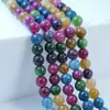 Venta directa de fábrica más vendida piedra blanca piedra natural cuentas sueltas cuentas redondas pulsera tejida con cuentas DIY accesorios