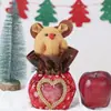 Bolsa de Regalo Navideña Bolsa de Manzana Nochebuena Caja de Regalo de Manzana Bolsa de Regalo de Dulces para Niños Caja de Empaque de Fruta de la Paz