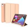 Adecuado para 2020iPad Air4 10.9 pulgadas soporte triple ranura para lápiz funda de cuero plano cubierta abatible de silicona funda protectora