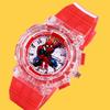 Reloj Electrónico Deportivo Luminoso de Dibujos Animados para Niños, Estilo de Manecillas, Moderno LED de Colores Intermitentes, Reloj de Cuarzo al por Mayor