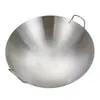 Panela grande de ferro de chef, para exportação, adequada para uso doméstico e comercial, feita de ferro forjado, antiaderente, espessa e sem revestimento