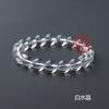 Pulsera de mano de cristal natural del Mar de China Oriental anillo pulsera cuenta de 10 mm cristal joyería en bruto regalo fabricantes mayoreo
