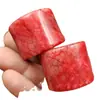 Chave de Fenda Vermelha Jade Frango Chave de Fenda Grande de Jade Chave de Fenda de Jade Anel Grande Alargado de Jade Joia de Jade para Homens e Mulheres