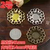 Oro Plata Tres Colores Ovalo Ajuste de Pedrería Hermoso Ajuste para Cabeza Pieza de Flor en Relieve de Hierro Accesorios para el Cabello de Novia DIY