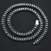 Hip-Hop Europeo y Americano Transfronterizo Cadena de Tenis de Circonita Rectangular de 6 mm Joyería para Mujer Tendencia de Gama Alta Collar para Hombre Personalización