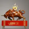 Tiandao recompensa diligente adornos de vaca de cobre cobre puro adornos para el hogar sala de estar oficina regalo de inauguración personalización