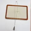 Colar Pingente Cruz Olho de Tigre Estilo Ins Coreano Senso de Design Nicho Corrente Longa para Suéter Moda Colar Feminino
