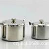 Botella de Condimento de Acero Inoxidable con Tapa Azucarero Caja de Condimento de Chile Suministros de Cocina Olla para Condimentos con Cucharita