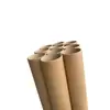 Tubo de Papel Amarillo Ordinario Personalizado Tubo de Cartón Tubo para Pósters Tubo Redondo de Papel Kraft Embalaje para Caligrafía y Pintura Tubo de Papel para Cañas de Pescar Tubo Embalaje Express