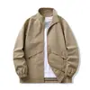 Chaqueta de Solapa de Color Sólido Ropa de Trabajo para Hombre 2026 Nuevo Abrigo de Primavera y Otoño Estilo Casual Simple Holgado Versátil