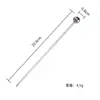Palillos para Frutas de Acero Inoxidable 304 Transfronterizos, Agujas para Frutas, Palillos Decorativos para Cócteles de Bar, Palillos Metálicos para Vino, Utensilios de Vino Ins Creativos