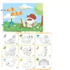 Livro de Colorir Infantil Ensino Fundamental Primeira e Segunda Séries Jardim de Infância Diversão Animal do Bebê Pintura de Iluminação para Iniciantes Livro Atacado