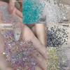 Explosivos Coloridos Recubiertos Transparente Circonita Arte de Uñas Mini Pequeños Strass de Fondo Plano Puntas de Uña Strass Decoraciones para Uñas Venta al por Mayor
