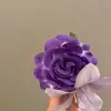 Nuevo Pasador de Pelo Rosa Suave Estilo Chino, Pasador Retro para Moño, Pinza de Flor, Accesorio para el Cabello Atmosférico para Tomar Fotos