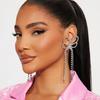 Pendientes con borlas de mariposa de AliExpress, tendencia de verano, pendientes de diamantes de imitación para fiesta de noche europeos y americanos para mujer.