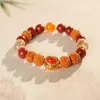 Pulsera de Cristal con Perlas de Cristal Natural Optimizada Pulsera Versátil de Nicho Joyería de Moda de Lujo Ligero Venta al por Mayor para Mujeres