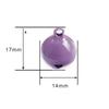 DIY feito à mão 14mm cor de doce tinta spray sino pequeno pingente de animal de estimação chaveiro acessórios material atacado