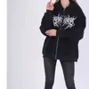 Sudadera con capucha al por mayor para otoño e invierno, transfronteriza, para mujer, estilo Y2K, con estampado, forro polar, suéter, sudadera, chaqueta, sudadera con capucha y cremallera para mujer