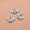 Suministro directo de fábrica accesorios de joyería yin hai colgante de abeja de plata antigua colgante pequeño 20*16MM venta al por mayor
