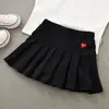 Calça Saia Plissada Versátil Nova para Meninas Roupas de Verão Infantis Saia com Calça de Segurança Saia Fina para Crianças Grandes e Pequenas