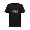 Camiseta Nacional de Algodón Puro de Moda para Hombre de Manga Corta Estilo Chino Talla Grande Holgada para Parejas Verano Trendy ins Camiseta de Media Manga