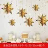 Decoración Colgante de Copo de Nieve Tridimensional de Invierno para Año Nuevo Nochebuena Aula Decoración de Empresa Suministros para Fiestas