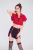 Disfraces de Rendimiento Ds Multicolor Nuevos para Club Nocturno Cantante Femenina DJ Bailarín Principal Ropa Conjunto de Equipo Colorido con Lentejuelas Bloque de Color Europeo y Americano