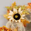 Hongyu Otoño Acción de Gracias Simulación Girasol Hoja de Arce Decoración Guirnalda Festival de la Cosecha Decoración de Halloween para Colgar en la Pared