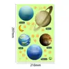 Pegatinas de Pared Digitales de Luna Luminosa Transfronterizas para Paredes de Niños, Habitaciones Infantiles, Dormitorios, Salas de Estar, Pegatinas Luminosas para Paredes de Fondo