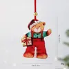 Nuevo Rompecabezas de Nogal Arte de Hierro Colgante Navideño Decoración Divertida para Fiestas Ornamentos DIY de Moda Versátiles En Stock