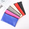 Bolsa para Billetes de Cuero PU Europeo y Americano, Bolsa para Efectivo, Bolsa para Depósitos, Bolsa de Almacenamiento, Muestra de Color de Amazon, se puede imprimir el logotipo, venta al por mayor