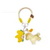 Llavero para Hacerse Rico Rápidamente, Colgante Pequeño de Caballo Dorado, Colgante para Bolso, Pequeños Regalos Prácticos para Promociones de Transmisiones en Vivo Corporativas, Al Por Mayor