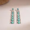 Pulsera Redonda de Resina con Incrustaciones de Diamante, Pendientes, Collar Transfronterizos Europeos y Americanos, Cadena para Clavícula de Lujo Ligero de Gama Alta, Accesorio de Cuello Versátil Personalizado