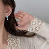 Pendientes de flores azules para mujer, diseño sencillo, estilo nicho, 2022, nueva moda, combinables.