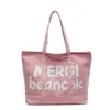 Suministro Exclusivo Transfronterizo de Bolsas Tote Personalizadas de Gran Capacidad con Estampado de Letras para Mujeres, Adecuadas para Uso Casual y para Ir al Trabajo, con Capacidad para Imprimir Texto o Logo