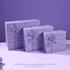 Exquisita Caja de Regalo Clásica Estilo Bosque Morado para Novia, Empaque Sencillo de Caja de Regalo de Cumpleaños con Sentido de Sorpresa y Ceremonia