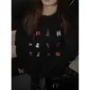 Moletom Redondo Estilo Retrô Americano para Mulheres 2026 Novo Primavera e Outono Estilo Coreano Fino Solto Emagrecedor Manga Longa Top Jaqueta