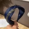 Primavera y Verano Celebridad de Internet Estilo Fragante INS Combinable Diamantes de Imitación Cruzados Súper Brillantes Sencillo Pequeño Fresco Aro para el Cabello Variedad Joyería para el Cabello