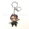 Anime Popular Demon Slayer: Kimetsu No Yaiba Tanjiro Nezuko Pingente de Acrílico Inosuke Zenitsu Chaveiro Fofo