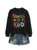 Sudadera casual y cómoda para mujer con estampado floral de grafiti "always be kind", elegante, para comercio exterior, sitio independiente Amazon eBay