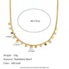 Colección de Cadenas Versátiles Elegantes de Acero Inoxidable Chapado en Oro de 18 Quilates Transfronterizas Europeas y Americanas Corazón Gota de Agua Flor de Circonita Clip Cadena de Bolas