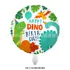 Balões metalizados de animais de desenho animado com tema de dinossauro para decorações de festa de aniversário infantil